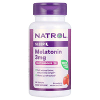 Natrol? Sleep Melatonin Fast Dissolve Tablets, Nighttime Sleep Aid, Strawberry Flavor, 3mg, 90 Count EasyOptionXY LLC