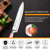 Kitchen Knife Set, 9-Pieces Pink Sharp Non-Stick Coated Chef Knives Block Set ,Stainless Steel Knife Set for Kitchen with Sharpener for Cutting Slicing Dicing Chopping EasyOptionXY LLC