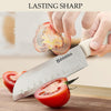 Knife Set for Kitchen, 5-Pieces White Cooking Knife Set with Storage Knife Holder, Sharp Stainless Steel Knife Block Set for Cutting Slicing Dicing Chopping EasyOptionXY LLC