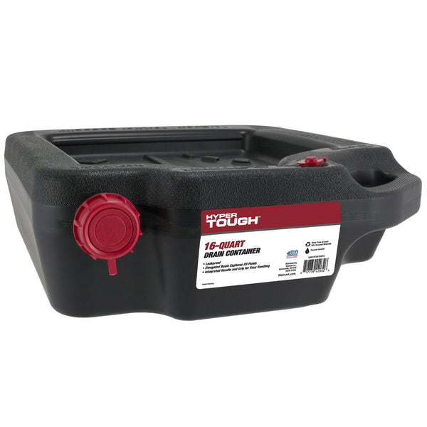 Hyper Tough 16 Quart Automotive Drain Pan Container, 420032HTMI, Black EasyOptionXY LLC