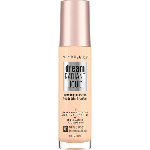 Maybelline Dream Radiant Liquid Foundation Makeup, 20 Classic Ivory, 1 fl oz EasyOptionXY LLC
