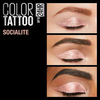 Maybelline Color Tattoo Up To 24HR Longwear Cream Eyeshadow Makeup, Socialite, 0.14 oz EasyOptionXY LLC