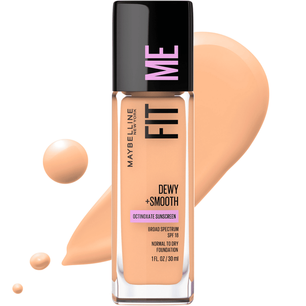 Maybelline Fit Me Dewy and Smooth Liquid Foundation, SPF 18, 130 Buff Beige, 1 fl oz EasyOptionXY LLC