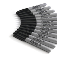 Sharpie Permanent Markers, Fine Point, Black, 24 Count EasyOptionXY LLC