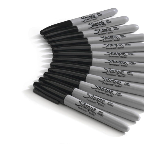 Sharpie Permanent Markers, Fine Point, Black, 24 Count EasyOptionXY LLC