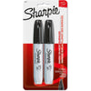 Sharpie Permanent Markers, Chisel Tip, Black, 2 Count EasyOptionXY LLC