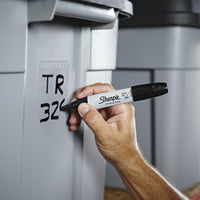 Sharpie Permanent Markers, Chisel Tip, Black, 2 Count EasyOptionXY LLC