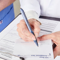 Sharpie S-Gel, Gel Pens, Medium Point - 0.7 mm, Frost Blue Barrel, Black Gel Ink Pens, 4 Count EasyOptionXY LLC