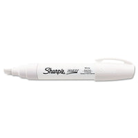 Permanent Paint Marker, Extra-Broad Chisel Tip, White EasyOptionXY LLC