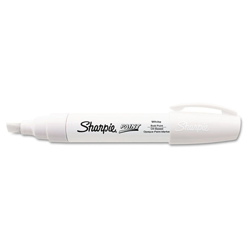 Permanent Paint Marker, Extra-Broad Chisel Tip, White EasyOptionXY LLC