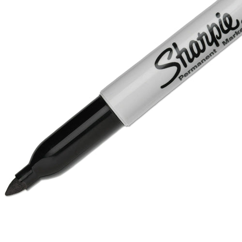 Sharpie Permanent Markers, Fine Point, Black, 12 Count EasyOptionXY LLC