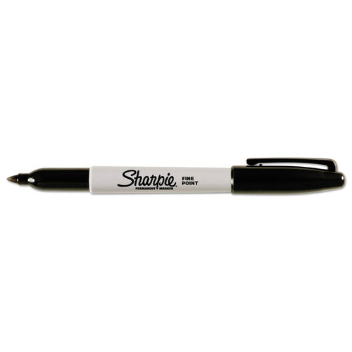Sharpie Permanent Markers, Fine Point, Black, 12 Count EasyOptionXY LLC