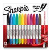 Sharpie Brush Twin Permanent Markers, Brush Tip Marker and Ultra Fine Tip Marker, Assorted, 12 Count EasyOptionXY LLC