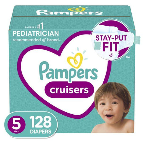 Pampers Cruisers Active Fit Taped Diapers Size 5, 128 Count EasyOptionXY LLC