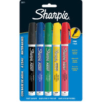 Sharpie Water-Based Paint Marker Set, 5-Colors, Fine Point EasyOptionXY LLC