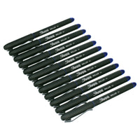 Sharpie Rollerball Pen, Needle Point (0.5mm) Precision Pen, Blue Ink, 12 Count EasyOptionXY LLC