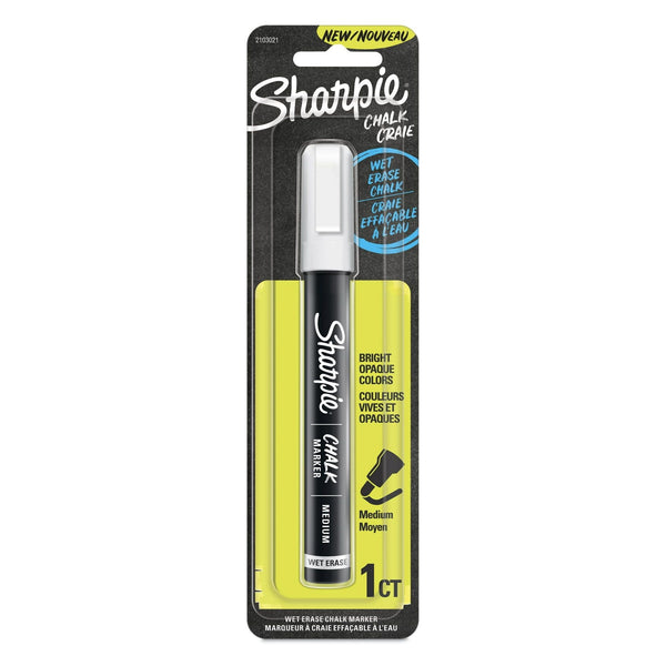 Sharpie Wet Erase Wipe Off Chalk Marker, White, 1 Count EasyOptionXY LLC