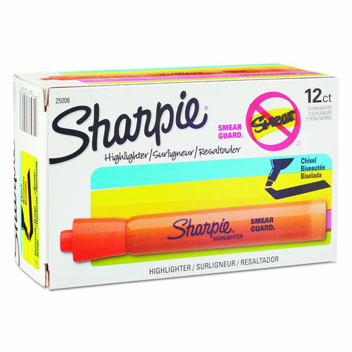 Sharpie Accent Tank Style Highlighter, Chisel Tip, Orange, 12 Count EasyOptionXY LLC
