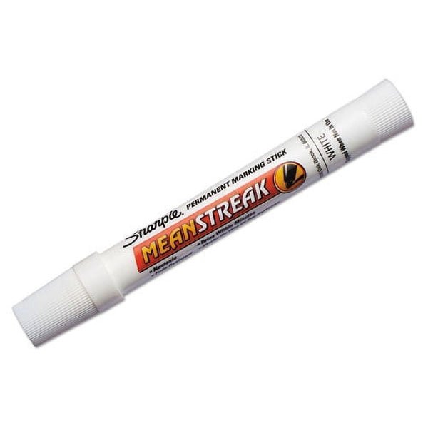 Sharpie Mean Streak White Permanent Marking Stick, Bullet Tip, 1 Count EasyOptionXY LLC