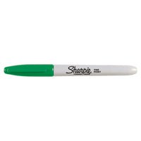 Sharpie Fine Point Permanent Marker, Green, Box of 12 EasyOptionXY LLC