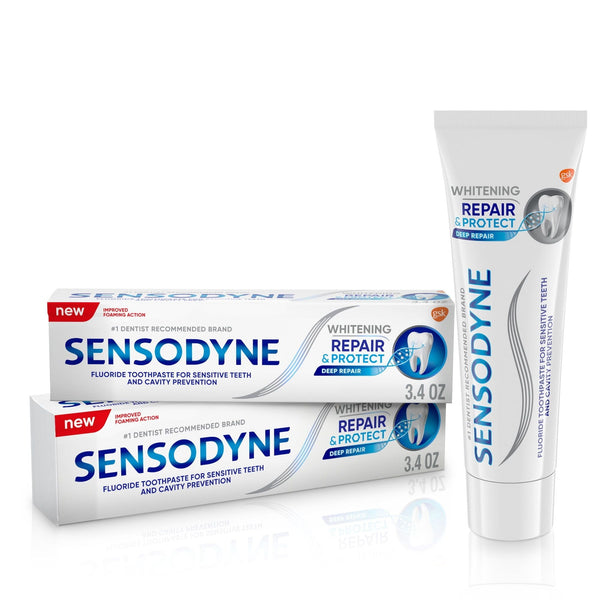 Sensodyne Repair and Protect Whitening Sensitive Toothpaste; 3.4 oz; 2 Pack EasyOptionXY LLC