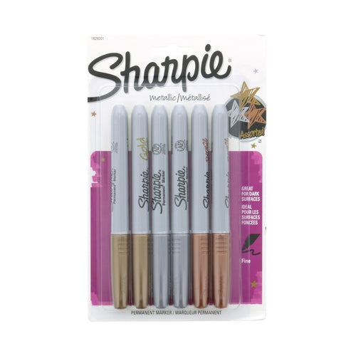 Sharpie Metallic Permanent Markers, Set of 6 EasyOptionXY LLC