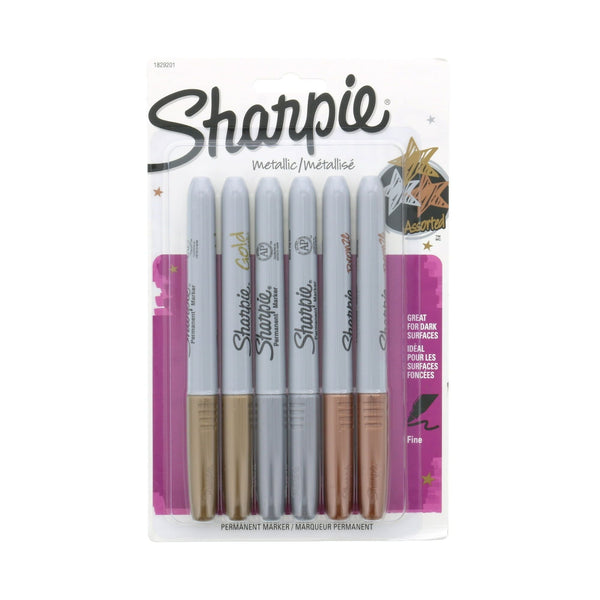 Sharpie Metallic Permanent Markers, Set of 6 EasyOptionXY LLC