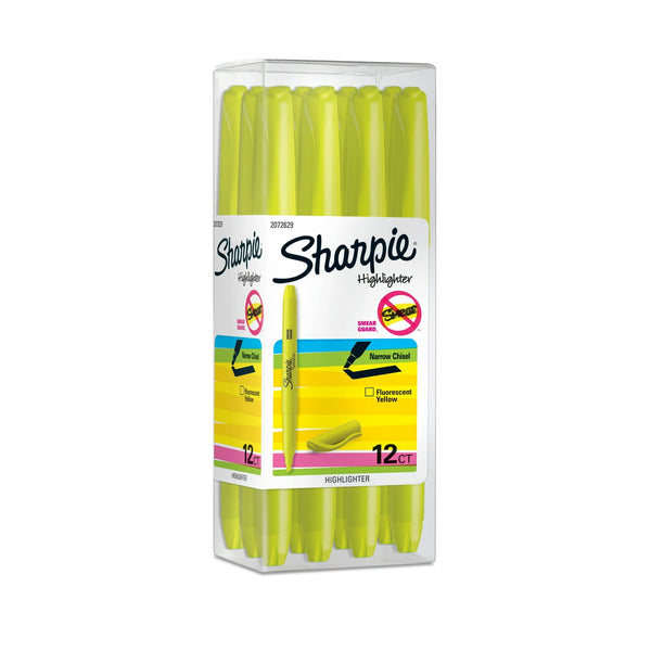 Sharpie?? Pocket Style Highlighter, Fluorescent Yellow, 12 Count EasyOptionXY LLC