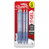 Sharpie S-Gel, Gel Pens, Medium Point 0.7 mm, Black Gel Ink Pens, Blue Barrel, 4 + 1 Bonus, 5 Count EasyOptionXY LLC