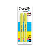 Sharpie Gel Highlighters, Bullet Tip, Fluorescent Yellow, 2 Count EasyOptionXY LLC