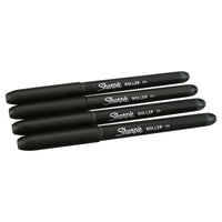 Sharpie Rollerball Pen, 4 Count, Black, Sleek Style EasyOptionXY LLC