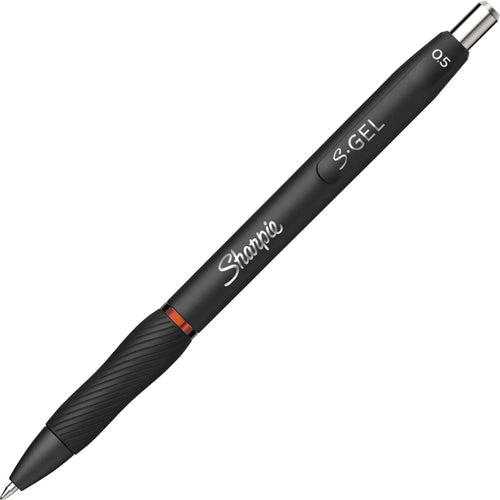 S-Gel Retractable Gel Pen Fine 0.5 mm, Red Ink, Black Barrel, Dozen EasyOptionXY LLC