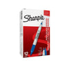 Sharpie Twin-Tip Permanent Marker, Fine/Ultra Fine Point, Blue, Dozen EasyOptionXY LLC