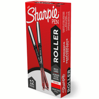 Sharpie Rollerball Pen, Arrow Point (0.7mm) Pen for Bold Lines, Red Ink, 12 Count EasyOptionXY LLC