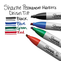 Sharpie Permanent Markers, Chisel Tip, Blue, 12 Count EasyOptionXY LLC