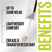 Maybelline Super Stay Longwear Liquid Concealer, Full Coverage, 30, 0.33 fl oz EasyOptionXY LLC