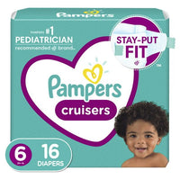 Pampers Cruisers Active Fit Taped Diapers Size 6, 16 Count EasyOptionXY LLC