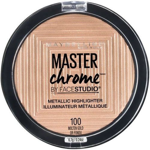 Maybelline Facestudio Master Chrome Metallic Highlighter Makeup, Molten Gold, 0.24 fl oz EasyOptionXY LLC