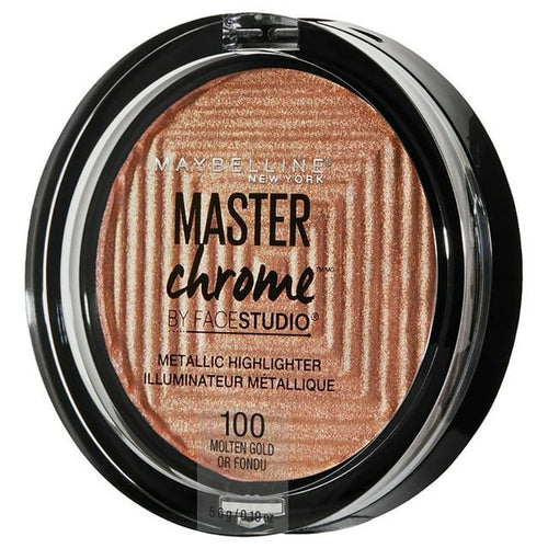 Maybelline Facestudio Master Chrome Metallic Highlighter Makeup, Molten Gold, 0.24 fl oz EasyOptionXY LLC