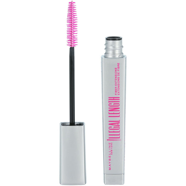 Maybelline Illegal Length Fiber Extensions Washable Mascara, Blackest Black EasyOptionXY LLC