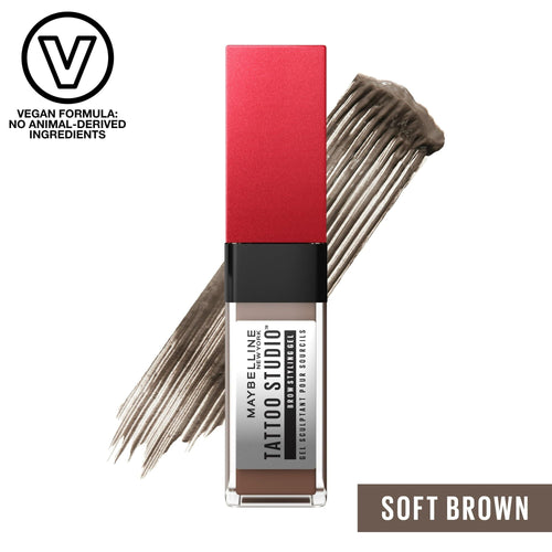 Maybelline Tattoo Studio Brow Styling Gel, Up to 36HR Wear, Soft Brown, 0.2 fl oz EasyOptionXY LLC