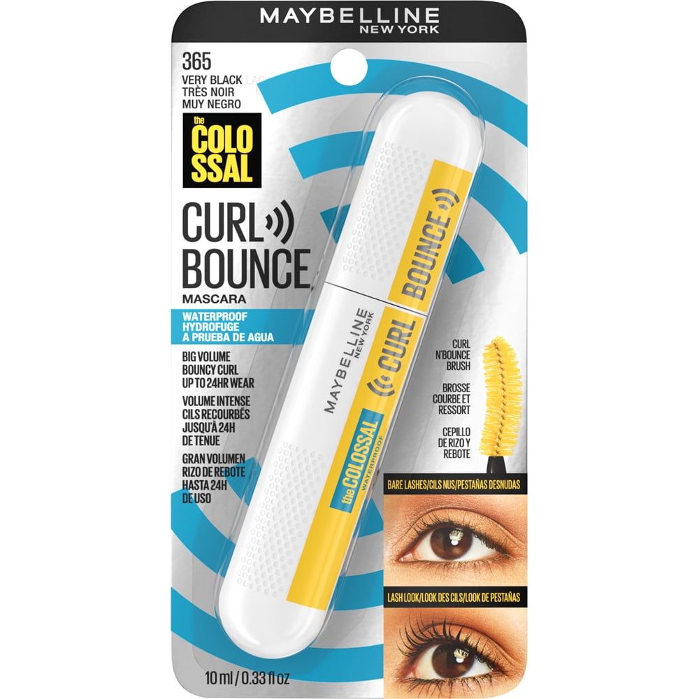 Maybelline Volum Express Colossal Curl Bounce Waterproof Mascara, Very Black