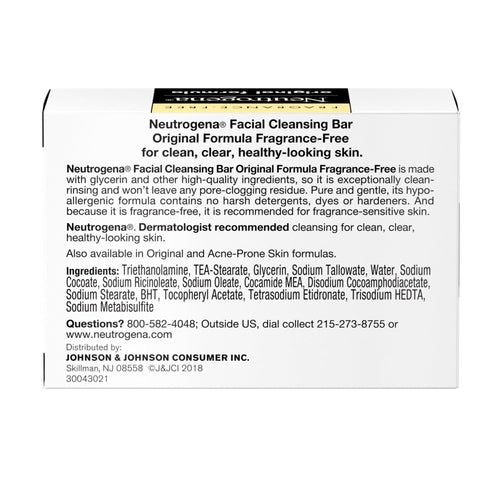 Neutrogena Original Fragrance-Free Gentle Facial Cleansing Bar, 3.5 oz EasyOptionXY LLC