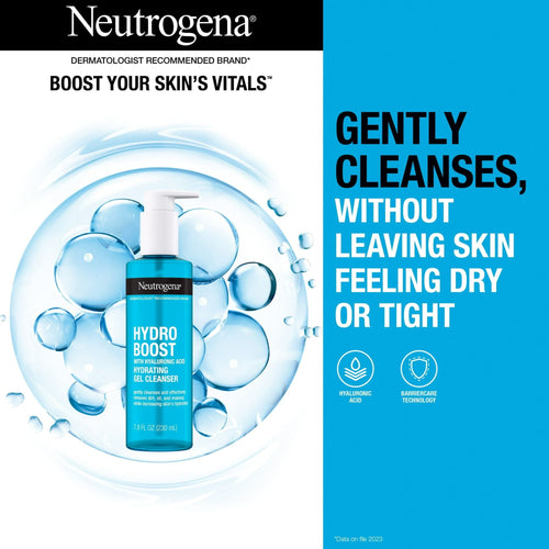 Neutrogena Hydro Boost Hydrating Hyaluronic Acid Gel Facial Cleanser and Face Wash, 7.8 oz EasyOptionXY LLC