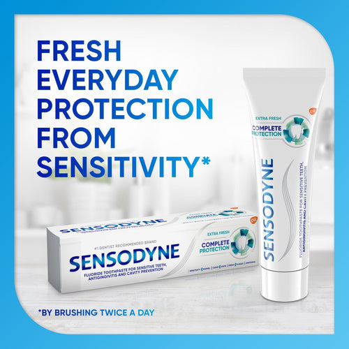 Sensodyne Complete Protection Sensitive Toothpaste; Extra Fresh; 2 Pack; 3.4 oz EasyOptionXY LLC