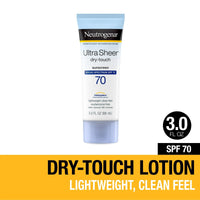 Neutrogena Ultra Sheer Dry-Touch Sunscreen Lotion, SPF 70 Face Sunblock, 3 fl oz EasyOptionXY LLC