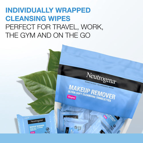 Neutrogena Cleansing Makeup Remover Wipes, Individually Wrapped, 20 Ct EasyOptionXY LLC