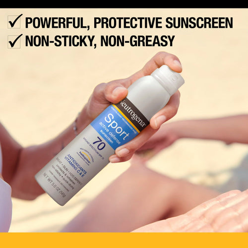 Neutrogena Sport Active Defense SPF 70 Sunscreen Spray, 5.0 oz EasyOptionXY LLC