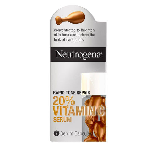 Neutrogena Rapid Tone Repair 20% Vitamin C Face Serum Capsules, 7 Ct EasyOptionXY LLC