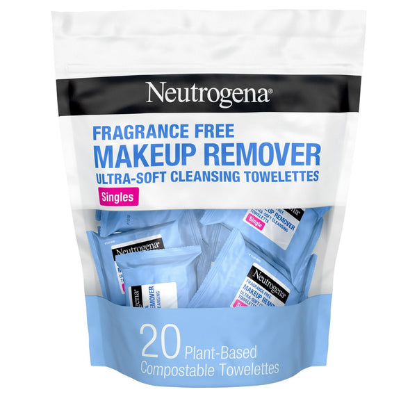 Neutrogena Fragrance-Free Makeup Remover Face Wipe Singles, 20 Ct EasyOptionXY LLC